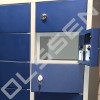 Steel Mini Locker with 30 compartments (Blue doors)